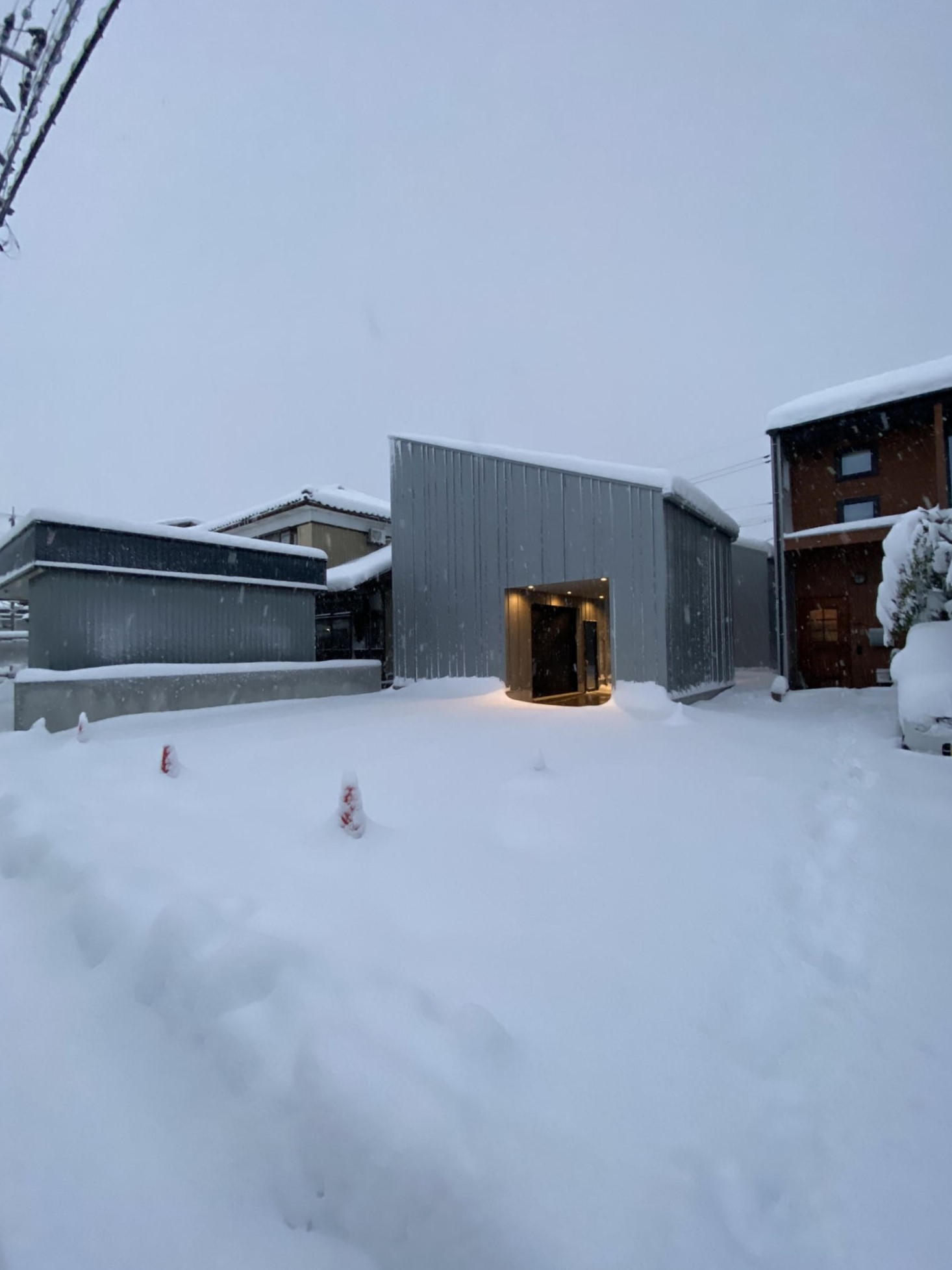 積雪３０センチほど