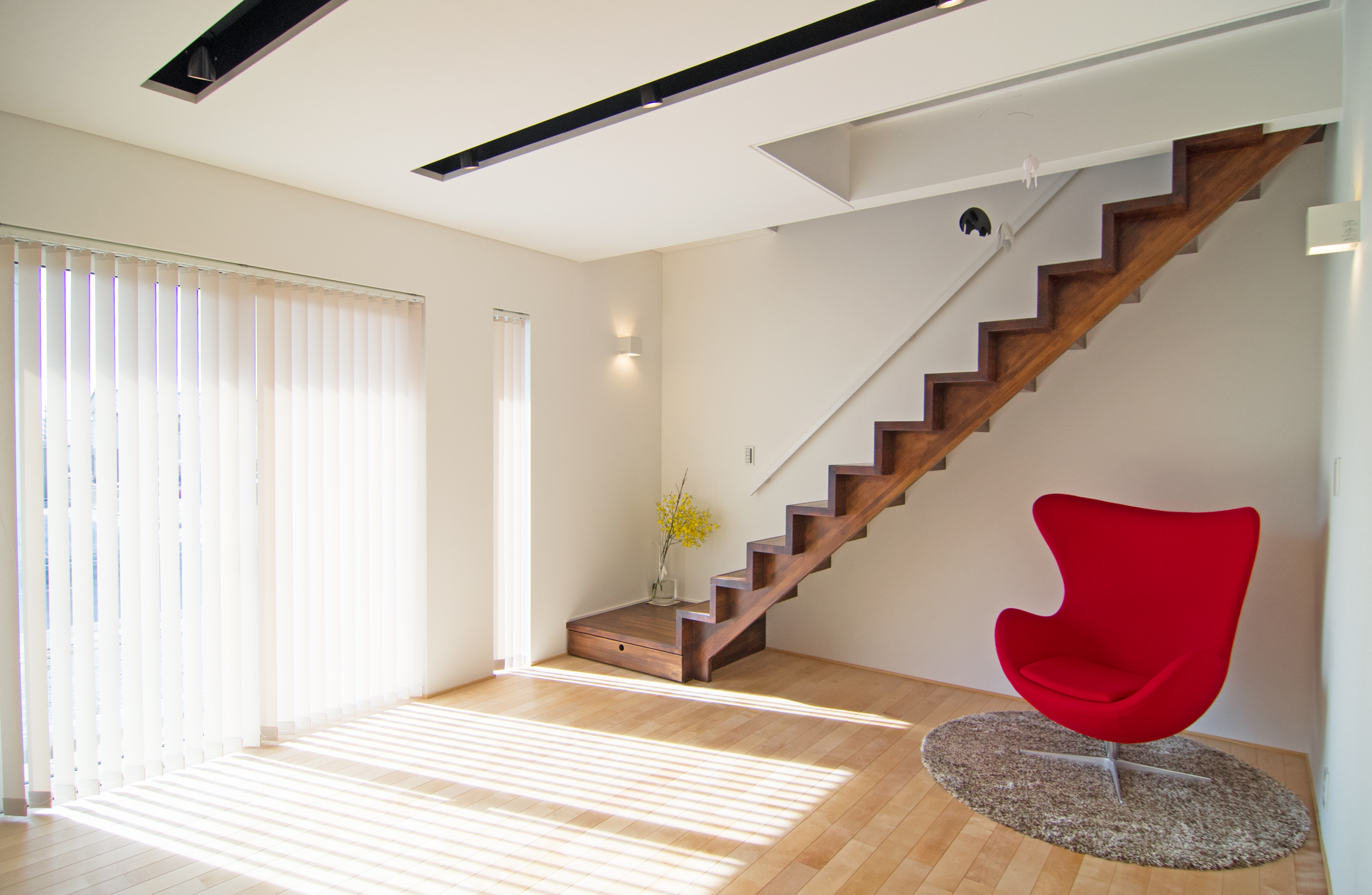 天井埋め込みスポットライトリビング