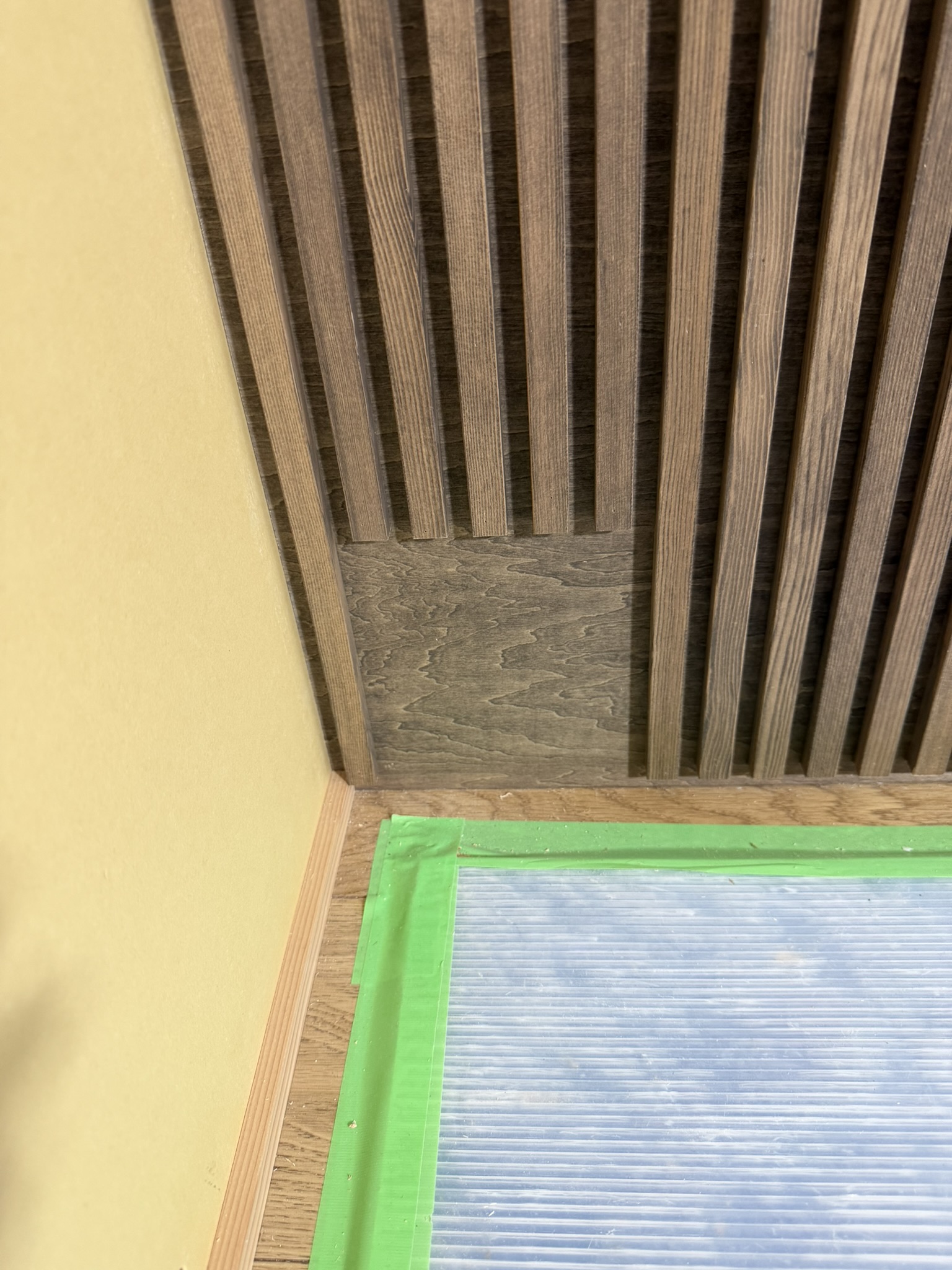 腰壁制作中-3 寝室ベッドヘッド制作中