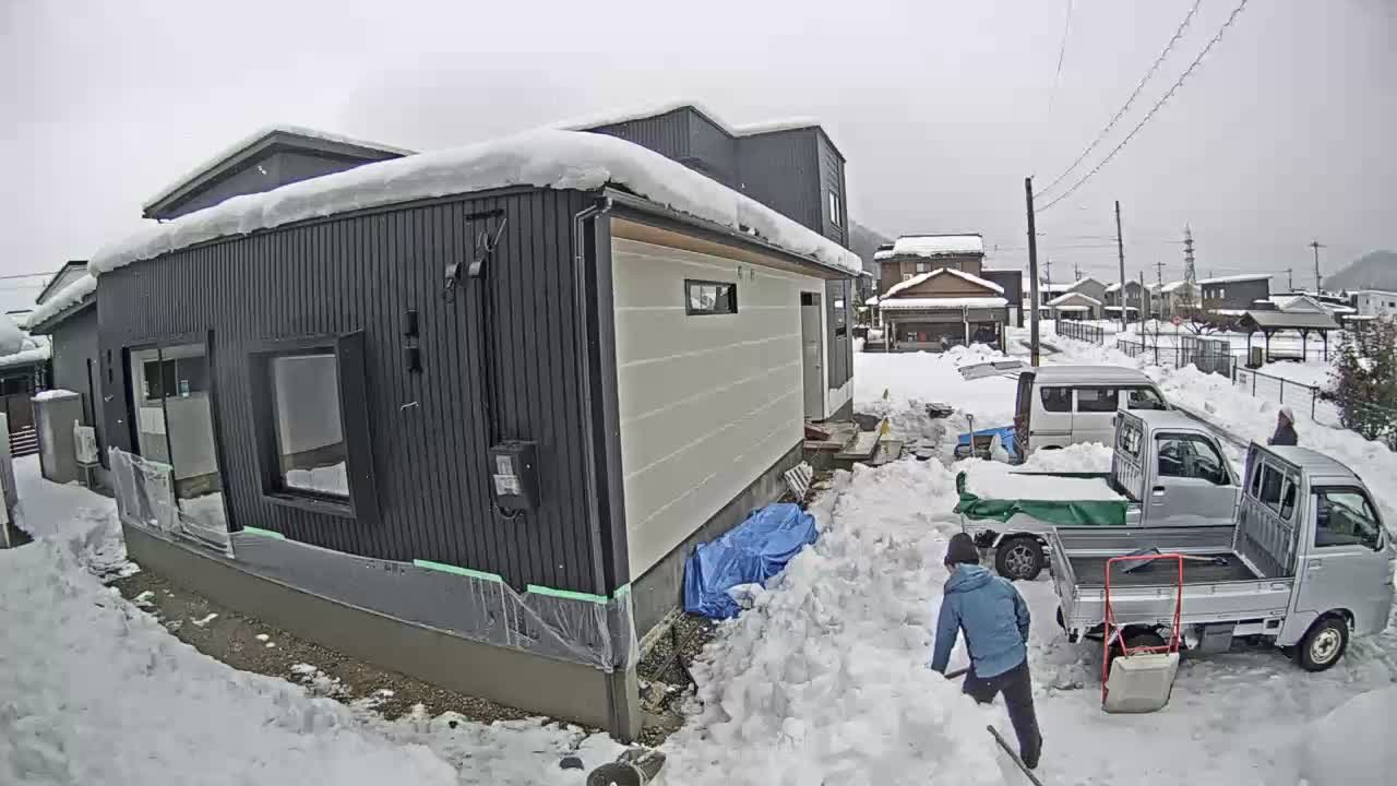 2026-01-28 09_49_50 越前市の現場:積雪前に駐車スペースを確保