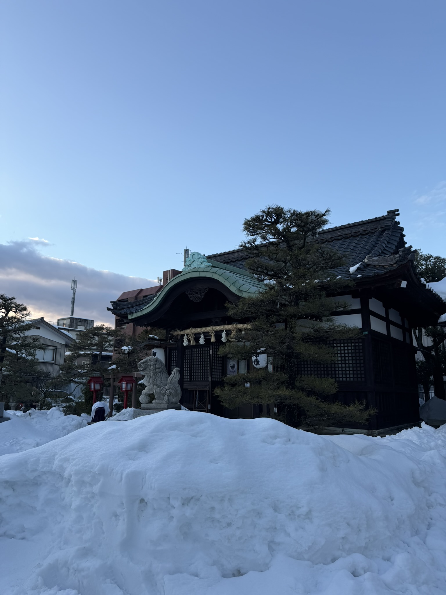 IMG_3324 雪景色の簸川神社さん。節分の恒例行事へ