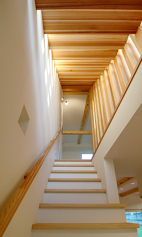 ライフ・コア第1号さん邸の階段