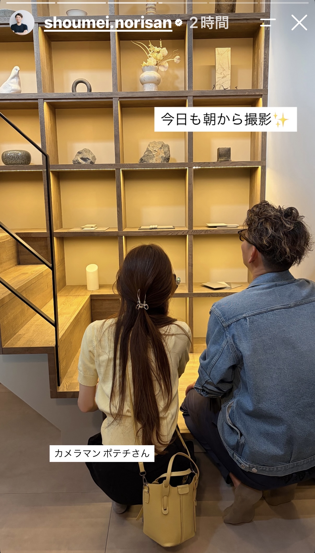 照明や納まりを見ながら、自然な会話の中で撮影が進みました