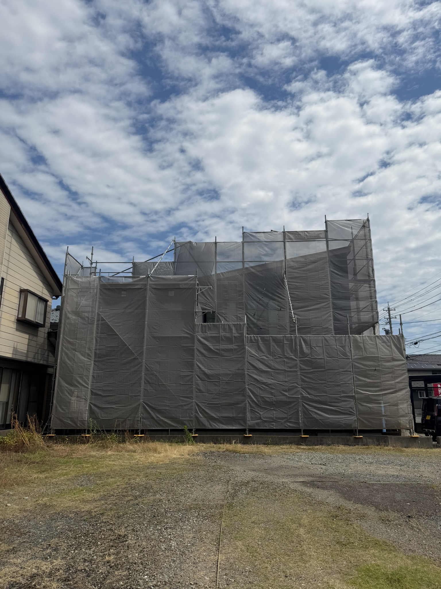 IMG_7351 外壁リフォーム 足場