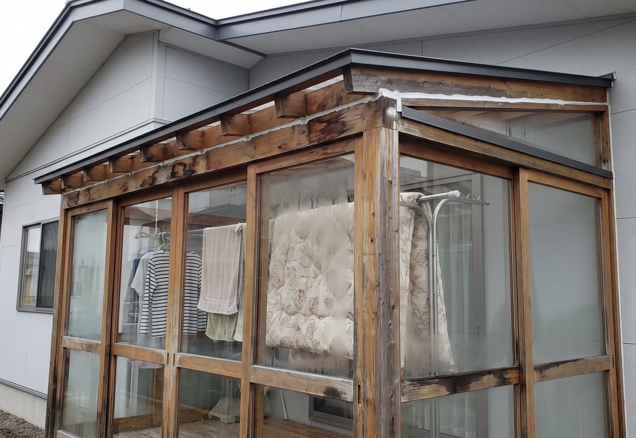 sealed_roof_sunroom AI生成-腐りかけたサンルーム