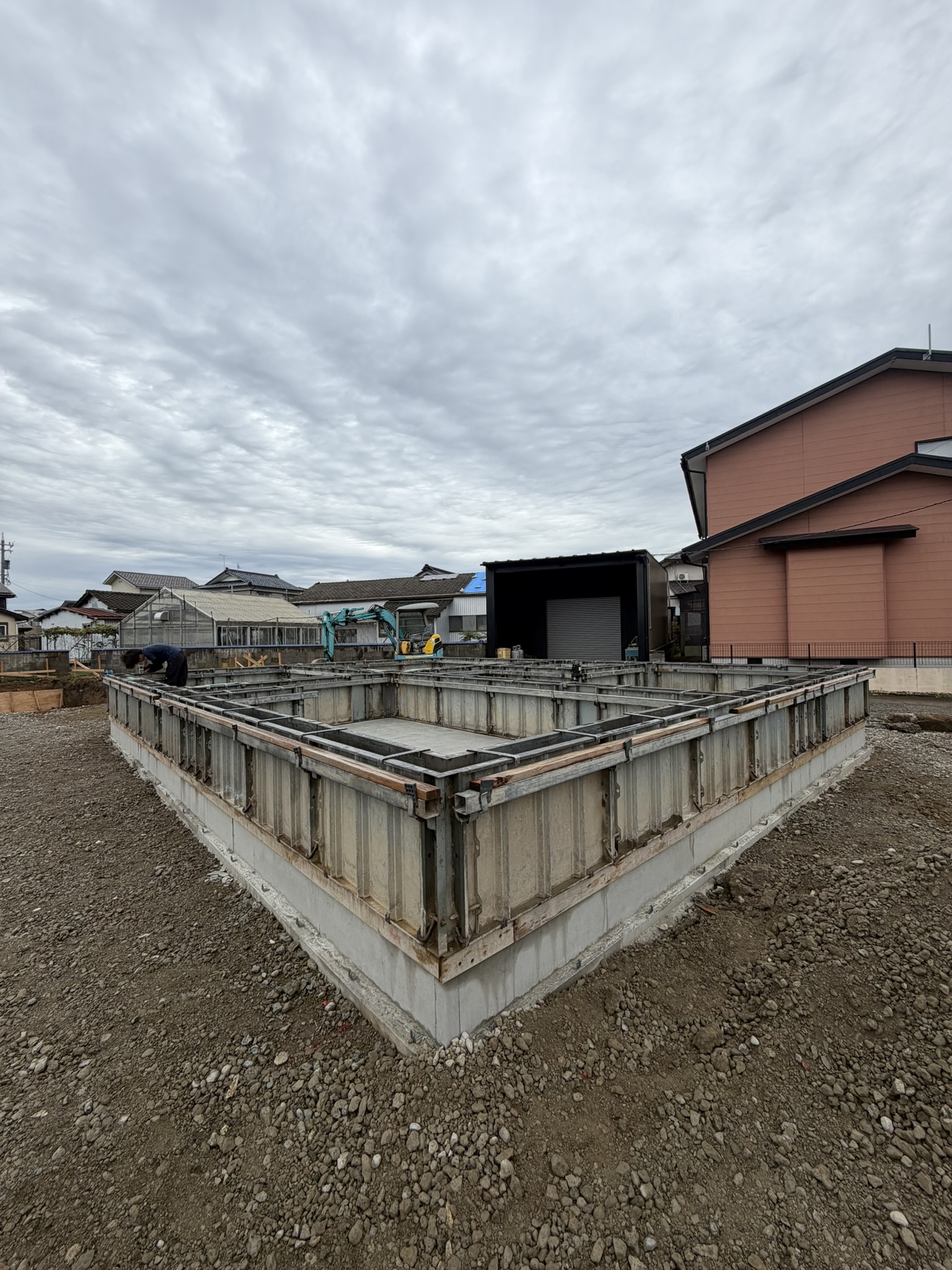 ①立上り型枠確認